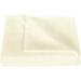 1200 Thread Count 3 Piece Flat Sheet ( 1 Flat Sheet + 2- Pillow cover ) 100% Egyptian Cotton Color Ivory Solid Size Twin XL