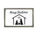 Merry Christmas Framed Shadow Box - Nativity Merry Christmas