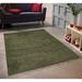 HT Design Rectengular Shag Area Rug 7x10 Solid Color Low Pile Shag Easy to clean Pet Friendly Soft Nursery Runner Rug for Living Rooms Bedrooms Green