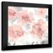 Morris Kelsey 12x12 Black Modern Framed Museum Art Print Titled - Springtime Pink Blush I