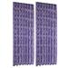 YUEHAO Home Textiles Tulle Drape Leaves Sheer Vines Pcs Window Scarf Panel 2 Door Curtain Home Textiles Curtain Purple