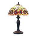 Radiance Goods Tiffany-Style Dark Bronze 1 Light Table Lamp 12 Shade