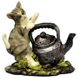 Barjan 1256883 Tm Country Kittens Tea Pot Playful Cat Figurines