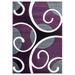 7 ft. 10 in. x 10 ft. 6 in. Bristol Riley Plum Rectangle Area Rug