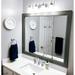 Porter Dark Grey Framed Wall Mirror Rectangular Vanity Mirror Multiple Sizes