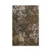 Linon Ashton Camilla Wool 9 x12 Rug in Charcoal and Gold