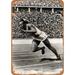 10 x 14 METAL SIGN - 1936 Jessie Owens Portrait - Vintage Rusty Look