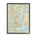 Stupell Industries Charleston South Carolina Nautical Map Daniel Island 16 x 20 Designed by Daphne Polselli