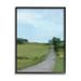 Stupell Industries Abstract Path Through Grassland Rural Landscape Scene Painting Black Framed Art Print Wall Art Design by Amy Hall