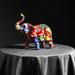Crafts Miniature Elephant Figurine Resin Sculpture Home Furnishing Adornments