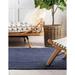 Agro Richer Jute Blue Dye Rectangle Jute Area Rugs for Living Carpet for Kitchen Outdoor & Indoor Kitchen Hallway Rug & Carpet (6x10 Feet)