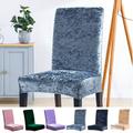 Travelwant Chair Covers for Dining Room - Stretch Chair Slipcovers Stretch Velvet Dining Chair Covers Removable Washable Large Soft Dining Chair Slipcovers for Kitchen Home Restaurant