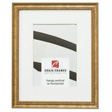 Craig Frames 314GD 14x18 inch Ornate Gold Picture Frame Matted for a 10x13 Photo