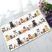 ECZJNT Group sitting cats dogs white Welcome Doormat Bath Mat Rug Entrance Rug Floor Mats 30x18 inch