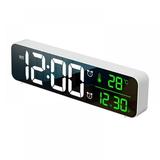 LED Digital Alarm Clocks For Bedrooms Bedside With Snooze Digital Clock For Heavy Sleepers Dual Clock With USB Charger Large White Digit Display Big Easy Full Range Brightness Dimmer