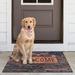 Sekkvy Front Door Welcome Mat Outdoor Indoor Non Slip Rubber Back Waterproof Rustic Doormat 29.9 X 17.7 Brick Red