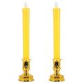 NUOLUX 2pcs Electric Candles Battery Operated Candles Flickering Flameless Candles