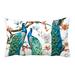YKCG Blooming Cherry Peacock Pillowcase Pillow Cushion Case Cover Twin Sides 20x30 inches
