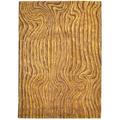 Brown Wool Rug 5 X 8 Modern Hand Tufted American Abstract Room Size Carpet