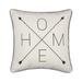 Levtex Home - Rochelle - Decorative Pillow (16 x 16 in.) - Home - Navy and Cream