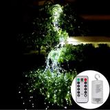 Gostoto LED Waterfall Vine String Lights Hanging Twinkle Fairy Lights Waterproof Battery Operated Remote Timer