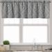 Ambesonne Stripe Valance Pack of 2 Modern Intertwined Lines 54 X18 Charcoal Grey and White