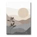 Minimalist Sunset Over Mountain Landscape 24 in x 32 in Painting Canvas Art Print by Designart