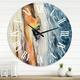 Designart Close-Up Of A Beautiful Horses Eye Ii Farmhouse Wall Clock