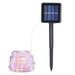 Energy Saving Solar Tube String Light 22M 200 Lamp Bead 8 Functions Transparent Copper Wire Outdoor Waterproof Decoration String Light