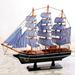 Fly Sunton Wooden Sailing Ship Mediterranean Style Home Decoration Handmade Carved Nautical Boat Model Gift(M1123)
