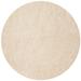 SAFAVIEH Fontana Jamie Solid Plush Shag Area Rug Cream 8 x 8 Round