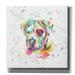 Epic Graffiti Colorful Watercolor American Bulldog by Furbaby Affiliates Canvas Wall Art 37 x37