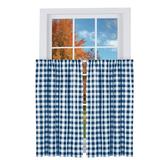 Collections Etc Buffalo Check Farmhouse Cafe Curtain Collection