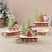 Cute Wood Sleigh Santa Claus Snowman Tree Shape DIY Display Mold Christmas Decor Multi-color Wood