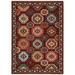 Moretti Overture Area Rug 091R6 Traditional Red Hoops Geometric 2 x 3 Rectangle