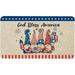 4th of July Door Mat 30 X 17 Inch God Bless Amercia Gnome Doormat Indoor Outdoor Entrance Floor Mat Non Slip Patriotic Memorial Day Independence Day Home Decor Rubber Welcome Mats