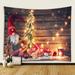 Christmas Hanging Wall Tapestry Santa Claus Xmas Tree Elk Tapestries Aesthetic Tapestry Wall Hanging Decor for Bedroom Living Room Party Home Decor