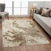 Luxe Weavers Marble Swirl Collection Beige Abstract Area Rug 2x3