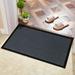 ANMINY Front Doormat Entrance Shoe Mat Waterproof PVC Non Slip Rug Outdoor Indoor 16 x24 Grey