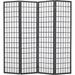 FDW 6Ft Room Divider 4 Panel Folding Privacy Divider Wall Divider Portable Freestanding Wood White