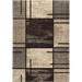 5 x 8 in. Plush Pile Blocks Armada Area Rug - Gray