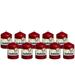 Bolsius 10 Dark Red (Wine Red) Pillar Candles 2.25 X 3.25 Gift Candles - Christmas decorations candles