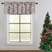 Christmas Kitchen Curtain Valance Xmas Tree Snowflake Print Valance Curtains for Bathroom White Valance Curtain Cafe Curtains 55 x 15 Animals One Panel