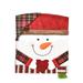 AMILIEe Household Anti-dirty Christmas Chair Cover Santa Claus Snowman Elk Removable Seat Covers Dining Room Decor