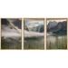 wall26 - 3 Piece Framed Canvas Wall Art - The Sun Peaks Over The Sierras for its First Glimpse of The Yosemite Valley. - Modern Home Art Stretched and Framed Canvas Ready to Hang - 16 x24 x