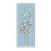 Stupell Industries Simple Botanical Floral Stems Pattern Blue Background Wood Wall Art - Multi-Color