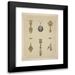 Martin Gerlach 19x24 Black Modern Framed Museum Art Print Titled - Eight Designs for Jewelry Including Black Pendant with Diamonds. (1872 - 1873)