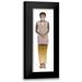 Medley Elizabeth 11x24 Black Modern Framed Museum Art Print Titled - Woman Of The World III