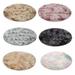 Fluffy Colorful Shag Round Area Rug Plush Carpet For Kids Girls Living Room Bedroom Decor Multicolor Area Rug (Round)