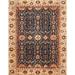 Ahgly Company Indoor Rectangle Abstract Red Brown Geometric Area Rugs 6 x 9